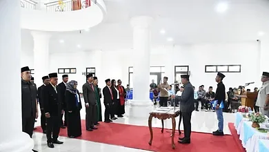 Pelantikan Pejabat, Bupati Boltim Tekankan Profesionalisme