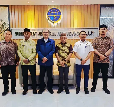 Bupati Oskar Audiensi Dengan Direktur Kepelabuhan RI