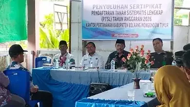Wakili Bupati, Sekda Boltim Hadiri Kegiatan PTSL 2026