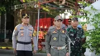 Wali Kota Kotamobagu Pimpin Apel Pengamanan Malam Takbiran Idulfitri