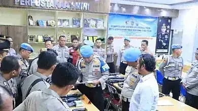 Divpropam Mabes Polri Lakukan Pemeriksaan Senjata Api di Polres Labuhanbatu