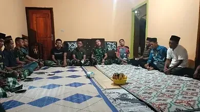 Pererat Silaturahmi, Satgas TMMD Kodim 0402 OKI Laksanakan Doa Bersama Masyarakat