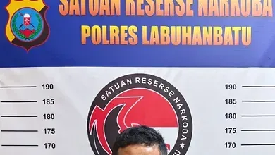 Hendak Edarkan Sabu, Warga Riau Ditangkap Satnarkoba Polres Labuhanbatu