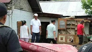 Bupati Oskar Manoppo. bantuan banjir bolmong
