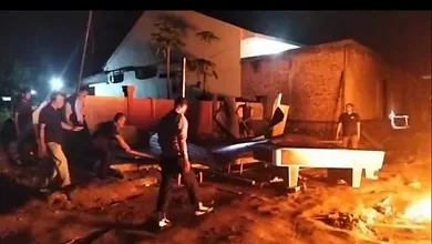 Respons Cepat Polisi, Barak Diduga Tempat Penyalahgunaan Narkoba di Aek Kanopan Timur Dibongkar dan Dimusnahkan