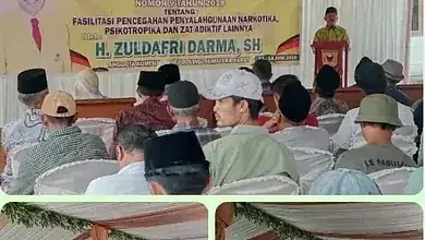 Sosialisasi Perda Nomor 9 Tahun 2018:Gabungkan Peran Semua Pihak Bentuk Nagari Bebas Narkoba