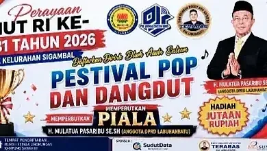 Anggota DPRD Labuhanbatu Mulatua Pasaribu Semarakkan HUT RI Ke-81 Lewat Festival Pop Dan Dangdut