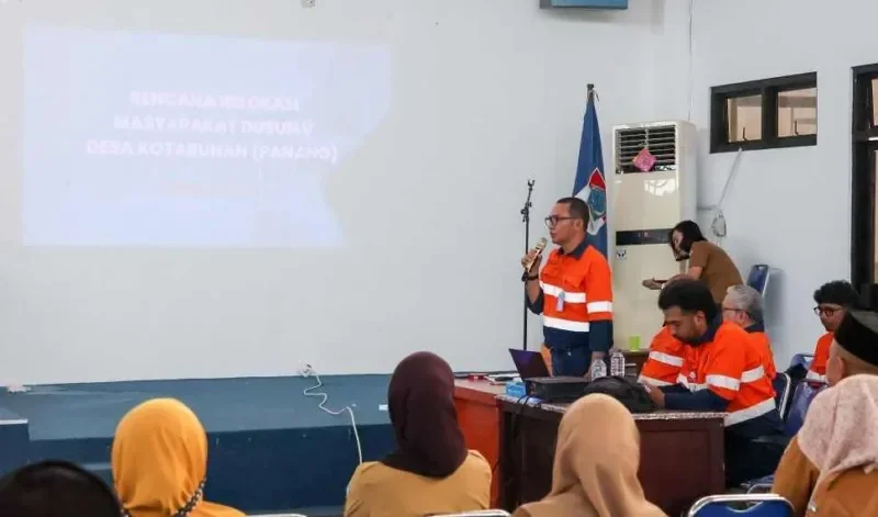 rencana relokasi dusun v desa panang oleh pt asa