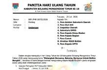 jadwal puncak hut boltim ke 18 tahun 2026 dan pesta rakyat