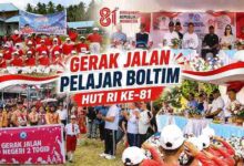 Gerak Jalan Pelajar Boltim HUT RI ke-81