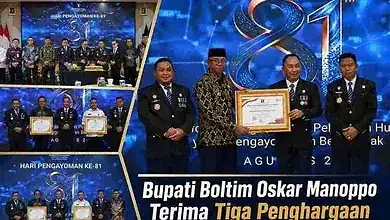 Oskar Manoppo Terima Tiga Penghargaan Kementerian Hukum