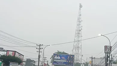 Dampak Kebakaran Hutan dan Lahan di Riau, Labuhanbatu Raya mulai Diselimuti Kabut Asap   