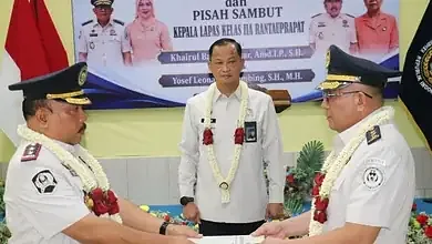 Serah Terima Jabatan Kalapas Rantauprapat, Khairul Bahri Siregar Digantikan Yosef Leonard Sihombing