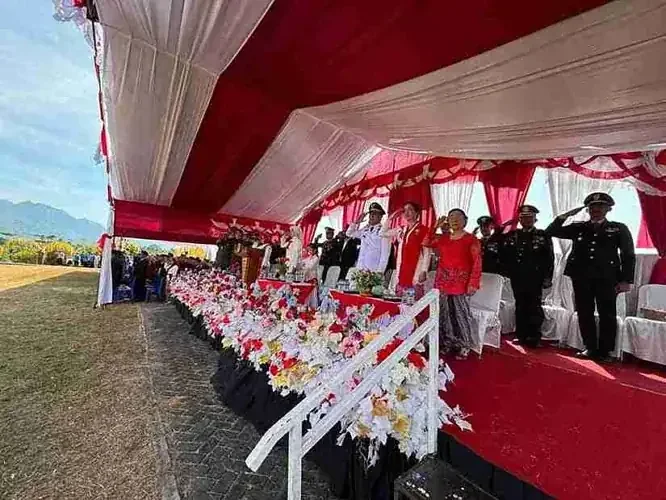 Upacara Pengibaran Bendera HUT RI ke-81 di Kabupaten Boltim 2026