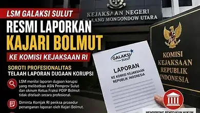 LSM Laporkan Kajari Bolmut ke Komisi Kejaksaan RI
