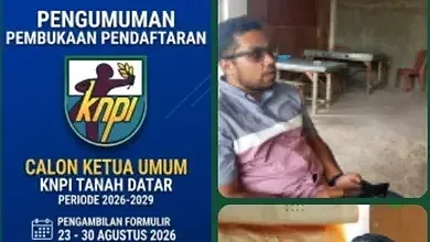DPD KNPI Tanah Datar Buka Pendaftaran Calon Ketua Umum Periode 2026–2029