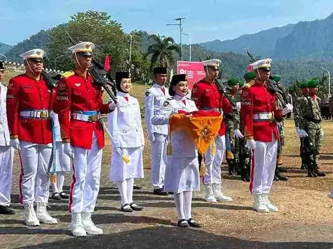 Upacara Pengibaran Bendera HUT RI ke-81 di Kabupaten Boltim 2026