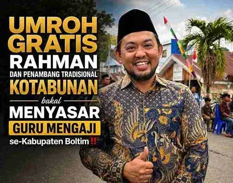 umroh gratis boltim. rencana umroh guru mengaji boltim. penambang tradisional kotabunan boltim. rencana umroh gratis rahman salehe selanjutnya